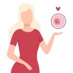 donazione di ovuli sana giovane donna con cellula uovo